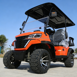 Voitures de <span class=keywords><strong>golf</strong></span> électriques <span class=keywords><strong>4</strong></span> places, style rétro, tout-terrain, longue portée, pour le désert, le camping, les zones de loisirs en plein air - Product Image 2