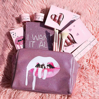 Coffret Cadeau Maquillage Personnalisé 2026 avec Logo en Relief, Laminage Brillant Recyclable, Fards à Paupières, Gloss à Lèvres et Pinceaux, dans un Emballage Rigide