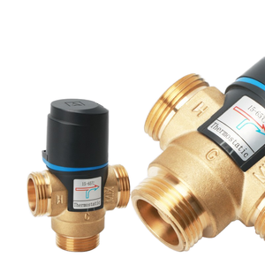 Vanne mélangeuse thermostatique en laiton directe d'usine pour <span class=keywords><strong>chauffe</strong></span>-<span class=keywords><strong>eau</strong></span> <span class=keywords><strong>électrique</strong></span>s solaires Vannes à tournant sphérique manuelles de contrôle de température OEM - Product Image 5