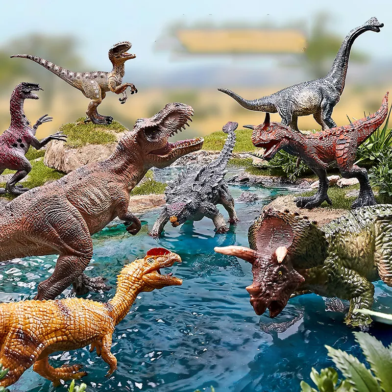 Dinosauro per bambini giocattolo ragazzo modello animale bambola grande tirannosauro giurassico Rex fattoria di animali Wild Marine Zoo World