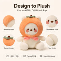 personnalisé mini sac à dos en peluche pour l'école mignon enfants PP coton remplissage maille doublure soulagement du Stress