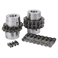 Accouplement de chaîne à rouleaux rigide universel en acier SFS non standard, traité par oxydation, avec couvercle en aluminium, personnalisable OEM, directement de l'usine