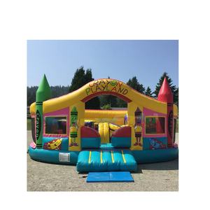 Tobogán Inflable de Grado Comercial, Castillo Inflable, Circuito de Obstáculos, Brincolín Inflable, Combo de Crayones, Casa de Brinco - Product Image 1