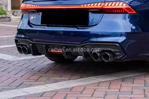 Nhà Máy Trực Tiếp Hot Bán Phong Cách 100% Khô Sợi Carbon Xe Cơ Thể Kit Phía Sau Bumper Lip Khuếch Tán Cho <span class=keywords><strong>Audi</strong></span> A7 <span class=keywords><strong>S7</strong></span> C8 2019-up - Product Image 5