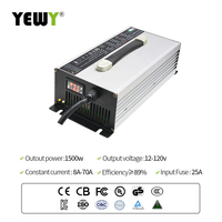 12v 60 ampères chargeur de batterie 12.8v lifepo4 chargeur de batterie 4S 14.4v 70a 60a 65a lifepo4 chargeur de batterie