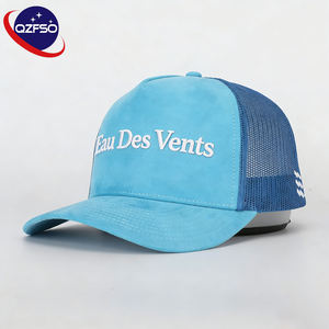 QZFSO Gorras de Béisbol de Camuflaje de 6 Paneles con Logotipo Personalizado de Alta Calidad, Gorras Trucker de Malla Bordadas de Hip Hop para Hombre - Product Image 1