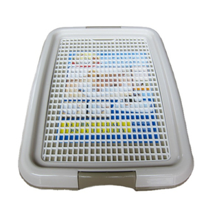 NOUVEAU <span class=keywords><strong>Toilette</strong></span> en plastique pour <span class=keywords><strong>chiot</strong></span> et chien WC d'entraînement Protection du sol Porte-coussin pour chien Entraînement intérieur Pot Trainer Tray - Product Image 1