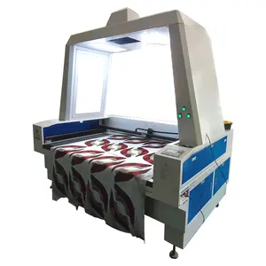 Mesin pemotong ukiran Laser Patch kulit SANGAT DIREKOMENDASIKAN pemotong kain sublimasi untuk produksi Batch