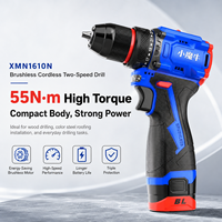 Perceuse sans fil Xiao Moniu à batterie lithium, 16V, 2.0A, double batterie