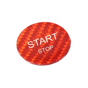 ES N-BZ-088 per <span class=keywords><strong>Peugeot</strong></span> 408 308S 508 C4L interruttore Start Stop Cover per pulsante in fibra di carbonio adesivi - Product Image 5