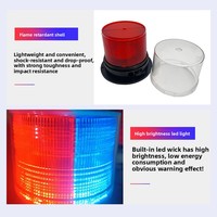 Magnetische Saugkraft-Ladevorrichtung Reflektierende Wiederaufladbare LED-Decken-Blinkleuchte für Fahrzeuge, Straßenbau und Wachhäuschen