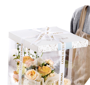transparent clear plastic cake box