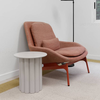 Table basse en bois pour salon, table basse design, table d'appoint ronde