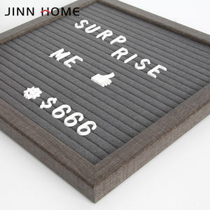 Tablero de <span class=keywords><strong>letras</strong></span> cambiable gris fieltro madera 10X10 roble al por mayor <span class=keywords><strong>con</strong></span> soporte triangular madera 340 <span class=keywords><strong>letras</strong></span> <span class=keywords><strong>Emojis</strong></span> - Product Image 4