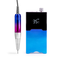 Machine à ongles 35000 tr/min portable avec poignée, kit de manucure, polisseuse et sécheuse d'ongles sans fil, outils électriques rechargeables