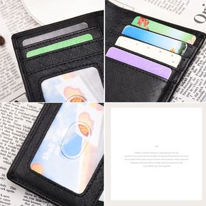 Nouvelle pochette pour homme, simple et petite, avec logo, en cuir Saffiano, porte-carte d'identité, faible MOQ - Product Image 4
