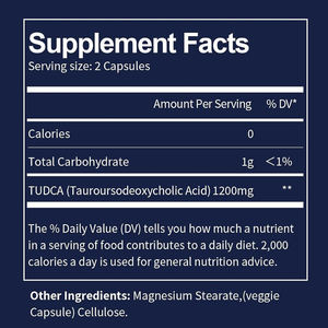 TUDCA Supplément de désintoxication du foie, sel biliaire, chardon-Marie, nettoyage du foie, capsule de désintoxication TUDCA Supplément de foie - Product Image 2