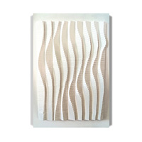 Peinture murale 3d minimaliste moderne décoration d'hôtel de salon art mural peinture en relief d'art de texture blanche faite à la main