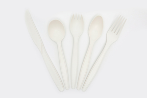 Dao Kéo Phân Hủy Bột Bắp Dùng Một Lần Dao Kéo Bột Bắp 7Inch Dao Nĩa Muỗng Ăn - Product Image 3