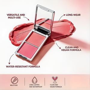 Palette Blush in Crema e Polvere 2 in 1, Design Personalizzabile, Lunga Durata, Cosmetici per Contorno Viso - Product Image 5