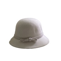 Nouveau Chapeau Canotier en Feutre de Laine 2026 pour Femme, Style Rétro Français Hepburn, Grande Taille, Élégant, Chapeau de Cérémonie de Niche, Automne