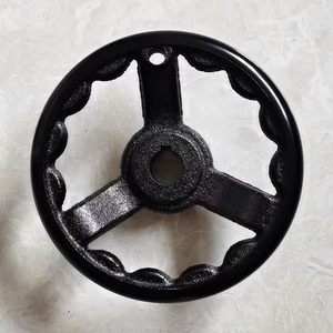 Custom Iron-Plated Electrophoretic Handwheel For Industrial Equipment Marine Valves Standard Round Hole Machine Tool - Product Image 3