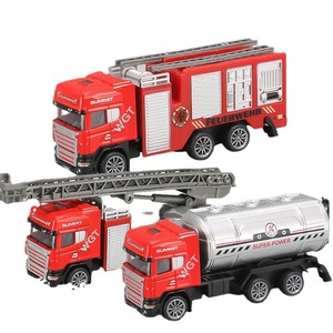 Camión de Bomberos de Juguete a Escala 1:64 con Ruedas de Aleación y Función de Retroceso, Juguete Móvil para Niños y Bebés, Juguetes Promocionales - Product Image 1