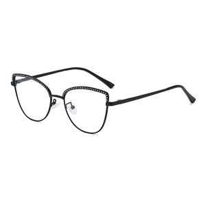Occhiali <span class=keywords><strong>da</strong></span> vista HX-1104 Fashion Cat Eye anti luce blu <span class=keywords><strong>da</strong></span> donna, montatura in lega di alta qualità, bloccano la luce blu, occhiali per <span class=keywords><strong>computer</strong></span>. - Product Image 6