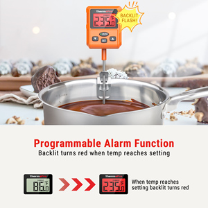 Para ThermoPro TP511 Termómetro Digital para carne y dulces Sonda larga de 8 pulgadas con función de lectura instantánea programable Clip de olla de plástico - Product Image 4