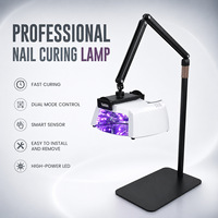 Nouvelle Lampe UV LED 90W 2026 avec Support de Sol Réglable, Séchoir à Ongles Détachable à Capteur Infrarouge pour Salon de Manucure Pédicure