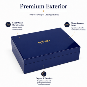 Premium Custom Square Wooden Jewelry Box Mirror Velvet Lining Large Multifunctional Storage Case-EleQueen EQ3086 for Valentine's - Product Image 4