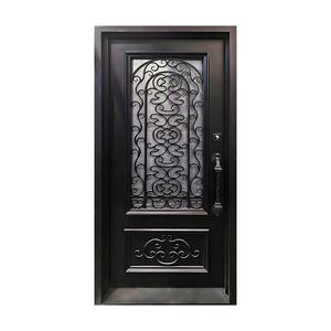 <span class=keywords><strong>Porte</strong></span> <span class=keywords><strong>d</strong></span>'<span class=keywords><strong>entrée</strong></span> en acier forgé de qualité supérieure pour villa - Product Image 2