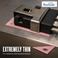 Feuille d'isolation en silicone et fibre de verre haute tension TCP-160F, coussin thermique en silicone TIM, montage de dissipateur thermique MOSFET 3.0W/m.k