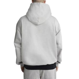 Survêtements à capuche pour hommes de qualité supérieure personnalisés, 100% coton molletonné, sweats décontractés surdimensionnés, épaules tombantes, design personnalisé - Product Image 4