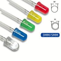 Kit assorti de diodes LED 3mm 5mm 10mm F5 F3 F10 Blanc Vert Rouge Bleu Jaune Orange Rose Violet Blanc Chaud pour bricolage