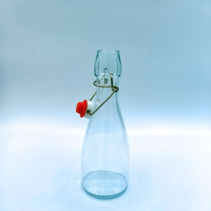 Bouteille en verre transparente de 350 ml 300 g avec bouchon à bascule en métal, pour usage culinaire, prix fabricant plus bas - Product Image 5