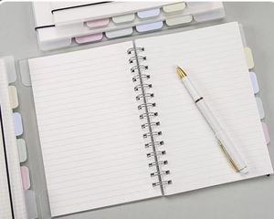 Agenda spirale PP à feuilles mobiles avec couvertures transparentes épaissies, formats A5/A6/B5, 124 feuilles vierges/linéées/ quadrillées - Product Image 3