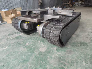 Onderwagen <span class=keywords><strong>Track</strong></span> Rubber <span class=keywords><strong>Crawler</strong></span> Laden Gewicht 50kgs/100KGS/800Kg Rubber Rupsbandenchassis Onderwagen - Product Image 3