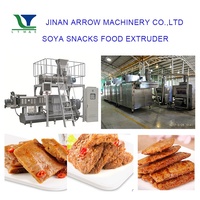 Extrudeuse à double vis automatique certifiée CE 150-1000 kg/h avec moteur Siemens pour ligne de production de viande de soja à alimentation électrique/gaz/huile