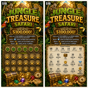 Billets de loterie à gratter personnalisés en gros, emballage en rouleau, règles de jeu gagnant, échantillon DIY, cartes-cadeaux promotionnelles - Product Image 1