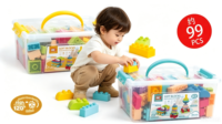 Ensemble de blocs de construction souples pour tout-petits, comprenant des briques en mousse légères et colorées, jouets d'empilage créatifs et sûrs pour l'apprentissage précoce