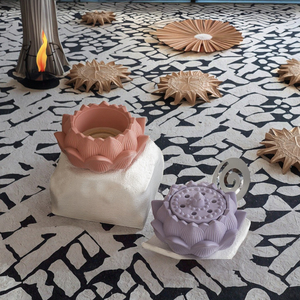 Mới đến cấp thực phẩm Silicone Nhựa khuôn xu hướng sen hình dạng lưu trữ hộp xi măng bê tông nến khuôn mẫu đóng gói trong túi - Product Image 2