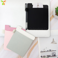 Support de souris sans fil 3 couleurs avec boucle de stylo Stick on Mouse Pouch Universal Mouse Pocket