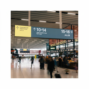 Señalización Interior Personalizada para Hospitales, Señalización de Acero y Acrílico, Letreros Colgantes con Iluminación LED para Uso en Interiores - Product Image 1