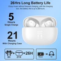 Audífonos Inalámbricos Bluetooth TWS, Audífonos para Juegos, Audífonos Inalámbricos con Batería de Larga Duración, Audífonos Bluetooth Sem Fio