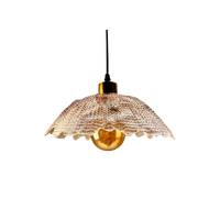 Suspension industrielle à abat-jour en verre long, blanc chaud doux, ampoule à incandescence E26, hauteur réglable, éclairage à angle de faisceau de 180°