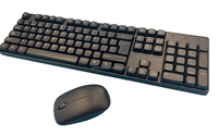 Set Keyboard dan Mouse Nirkabel Murah Langsung dari Pabrik dengan Logo Kustom, Combo Bahasa Global untuk Desktop Kantor