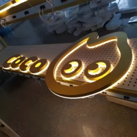Lettres 3D LED rétroéclairées pour publicité commerciale extérieure, personnalisées par DakeSign Factory OEM, étanches IP65, enseigne publicitaire commerciale