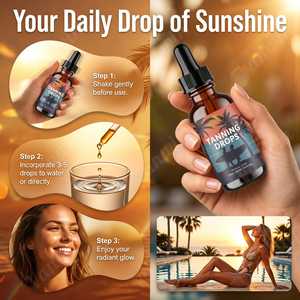 Gotas Autobronceadoras Vanwin en Oferta, Líquido con L-Tirosina, Betacaroteno, Suplementos para la Salud, Apoyo para el Brillo de la Piel - Product Image 3