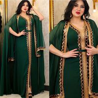Robes arabes à paillettes Hano 2024, Abaya de luxe, robe de soirée Dubaï, cape, robes Kaftan, robes modestes musulmanes à manches longues